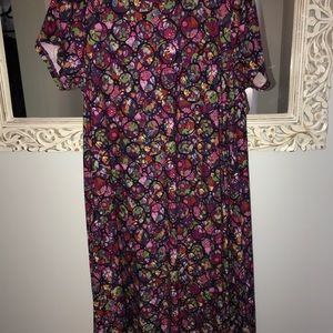 EUC LuLaRoe Carly Dress Size L Leggings Material